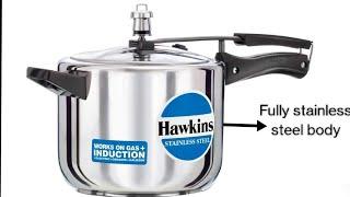 Hawkins Stainless Steel Pressure Cooker |  HSS50 | Hawkins Cookware