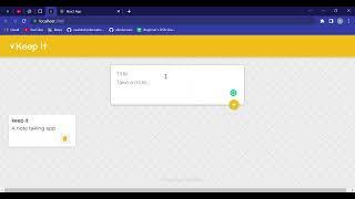 Keep it(Google Keep Clone)-React