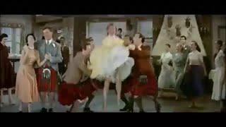 Vera Ellen dancing in a yellow dress - Let's Be Happy (1957)