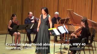 Nian Wang, mezzo-soprano, singing from Serse in the 2017 Handel Aria Competition