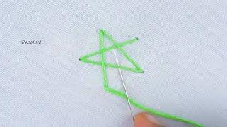 Hand Embroidery | Beautiful Star Stitch Tutorial for Beginner