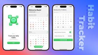 Complete Habit Tracker App | SwiftUI | SwiftData CRUD | User Notifications | Animations