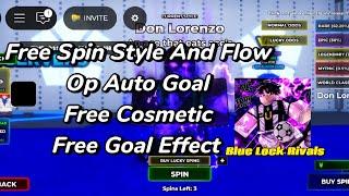 BLUE LOCK RIVALS SCRIPT FREE SPIN STYLE AND FLOW, FREE COSMETIC PERMANENT, AUTO GOAL AND EFFECT