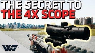 The SECRET to the 4X Scope - Hit moving targets EASILY - PUBG