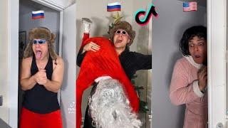 CUANDO PILLAS A PAPÁ NOEL RUSIA VS AMERICA | NUEVOS TIK TOK DE ALESGF | Carly Knight, Charlie Davies