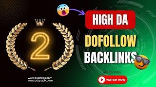 Get 90+ DA High Authority Dofollow Backlinks - Rank #1 on Google