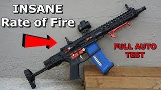 CRAZIEST Airsoft Custom M4 Build EVER MADE!? Full Review/Full Auto Shooting Test!