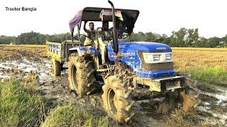 Sonalika di 50 rx 4wd in trolley performance / Tractor Video / Dhan kata gari