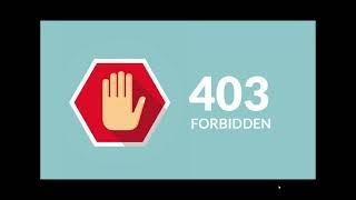 Web Page error 403 Forbidden what is it?