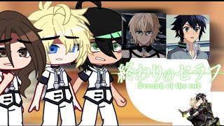 Past Akane, Mika, Yuu React to||Reaccionan a|| Seraph of the end||ESP