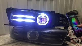 Mitsubishi Galant 8 headllight RGB lens