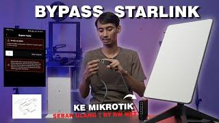 MEMPERLUAS WIFI STARLINK DENGAN ETHERNET & DISHY ADAPTOR Bypass Mikrotik RT RW NET