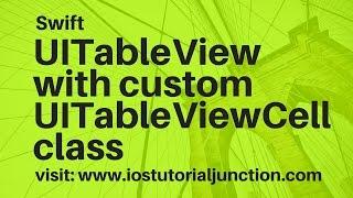 How to create UITableView in swift 3 using custom UITableViewCell class