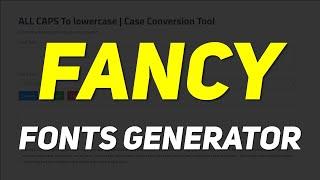 How to get Fancy Font generator for Instagram copy and paste
