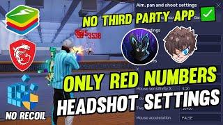 Bluestacks 5 New Best Headshot Settings Regedit ️ HUD + keymapping + Sensitivity Free Fire |