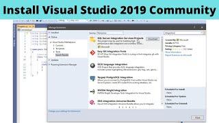 03 Install Visual Studio 2019 Community | SSIS 2019 Installation | Integration services 2019