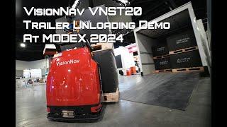 VisionNav’s VNST20 PRO  showcases trailer truck loading/unloading at #modex2024