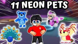 WIR MACHEN 11 PETS ZU NEON UND MEGA NEON in ADOPT ME! | Roblox Deutsch