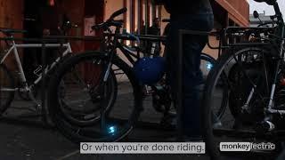Monkey Light A15: Automatic lights that turn on when you ride