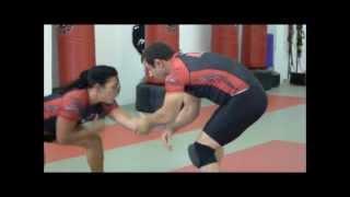 Brigitte Narcise with Coach Murat Keshtov Flow Training Grappling Techniques