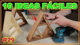 10 EASY WOODWORKING PROJECTS FOR BEGINNERS (VIDEO #29) #woodworking #woodwork #joinery