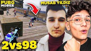 MUSAB YILDIZLA 2vs98 ATTIK!! @MusabYldz  | PUBG MOBİLE