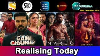 5 New South Hindi Dubbed Movies Releasing Today | Game Changer Movie | 20th December 2024