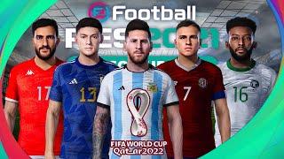 PES 2021 Mod FIFA World Cup 2022 Qatar Edition | Update Facepack v31 World Cup 2022 Edition