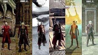 Devil May Cry Franshise 1 to 5 Dante | Comparison