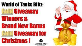 World of Tanks Blitz: Armoured Pantz Christmas Gold Giveaway Results and New Bonus Gold Giveaway!