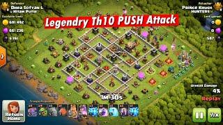  " Fade "  Neffex  Legendry Townhall 10 PUSH Attack On Th11 | Hunters Of COC | Clash Of Clans