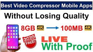 How To Reduce Video Size Without Losing Quality Mobile Telugu | Best Video Compressor Apps Android