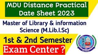 Mdu Distance 1st & 2nd semester Practical | MDU Master of Library and Information Science Practical