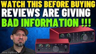 Focusrite Scarlett 4th Gen Audio Interface Specs - Reviewers Are Wrong About the Specs