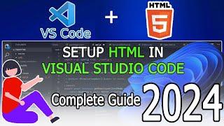 How to run HTML in Visual Studio Code on Windows 10/11 [ 2024 Update ] Live Server | HTML preview
