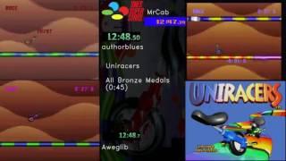 SNES Super Stars [082] Uniracers (All Bronze Medals Race) by Authorblues, Aweglib, MrCab