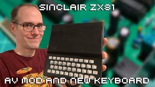 Sinclair ZX81: AV mod and New Keyboard