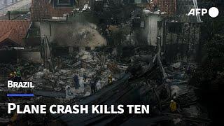 Brazil plane crash kills family of ten | AFP