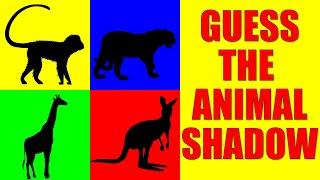 Guess the Zoo Animal from Their Shadow | Quiz Game for Kids, Preschoolers and Kindergarten