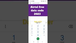 Airtel free data code 2023 #shorts #airtel