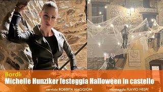 Bardi: Michelle Hunziker festeggia Halloween in castello