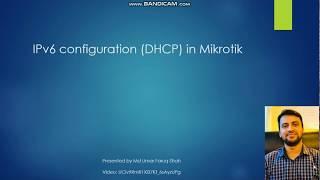 How to configure Mikrotik router IPv6 Prefix