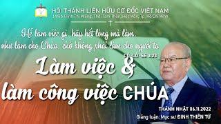 LÀM VIỆC VÀ LÀM CÔNG VIỆC CHÚA