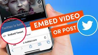 How To Embed Videos on Twitter Using iPhone [2023]