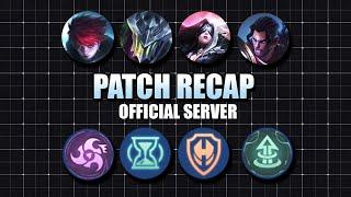 Official Server Patch Recap: Buffs, Nerfs & Talent Changes