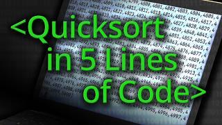 Quicksort Algorithm in Five Lines of Code! - Computerphile