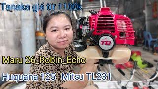 13/10/2024 lô P12 máy cắt cỏ nhật bãi/0913136620/Mitsu TU26_TL231_Huquana125_Robin_Echo_Maru 26