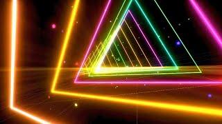 Colorful Background VideoNight Party Tunnel Lights Effect Crazy Home Party