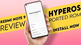 HyperOs 1.0 ported rom for Redmi Note 9 | Android 14 | Review and Installation