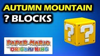 Autumn Mountain: All ?-Block Locations | Paper Mario The Origami King Walkthrough